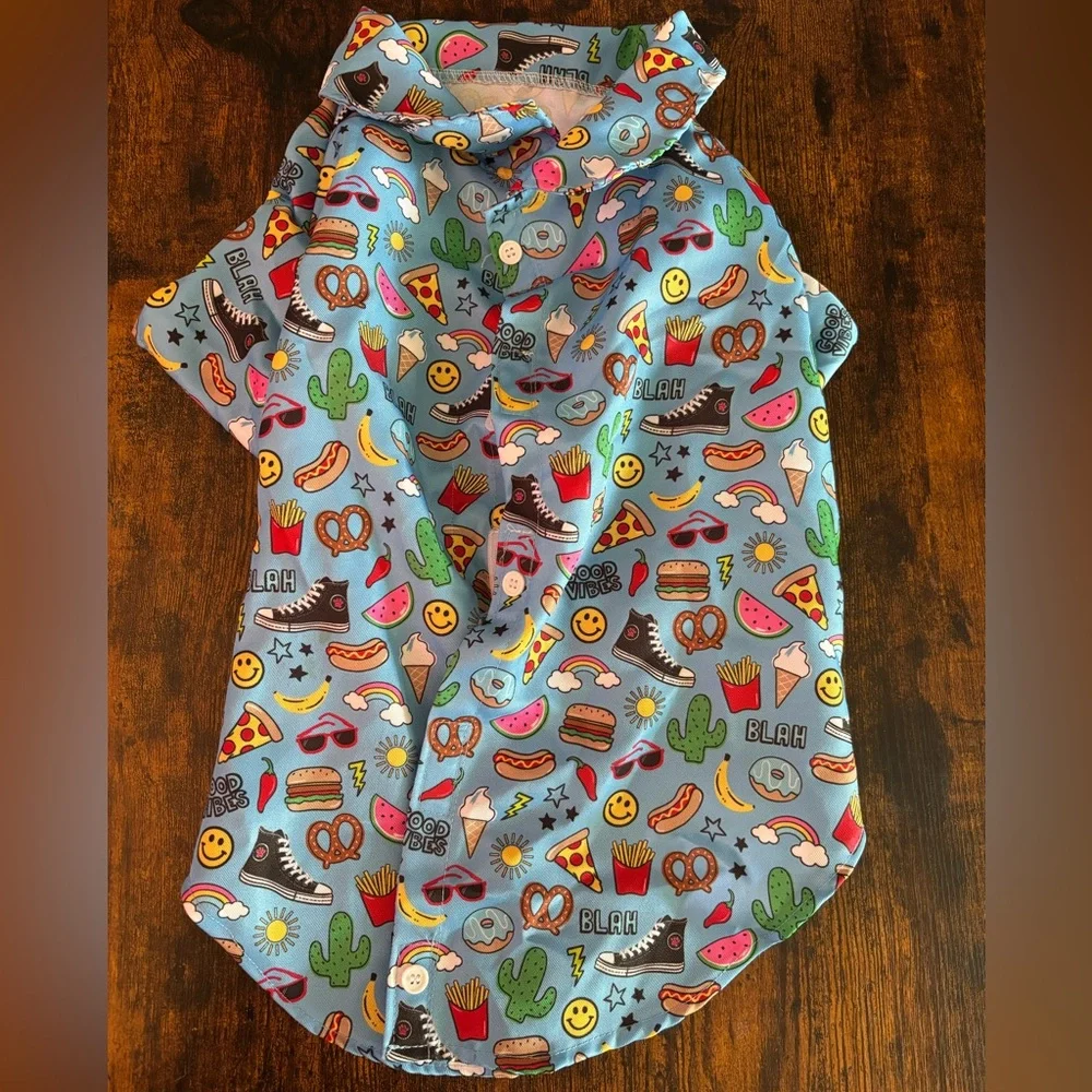 Blue Dog Clothing with Playful Design - Picture 8 of 10